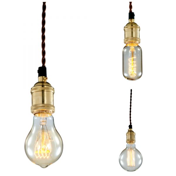koliažas šviestuvai bulb